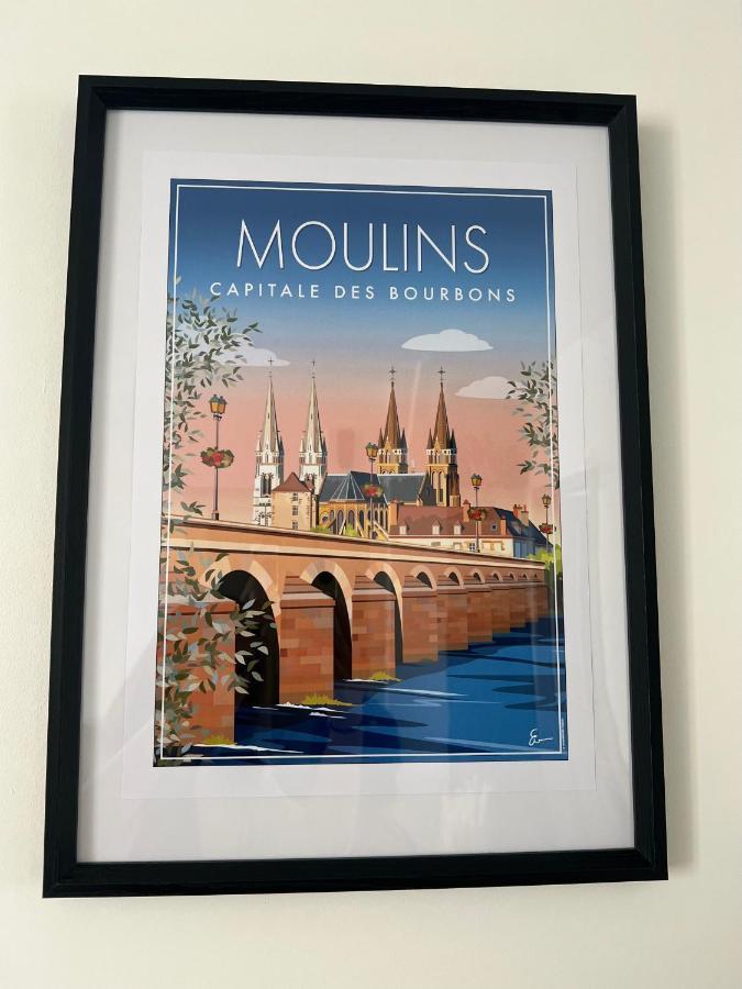 Le Cocon Moulinois, Proche Gare Avec Services By Primo C0Nciergerie Appartement Moulins  Buitenkant foto